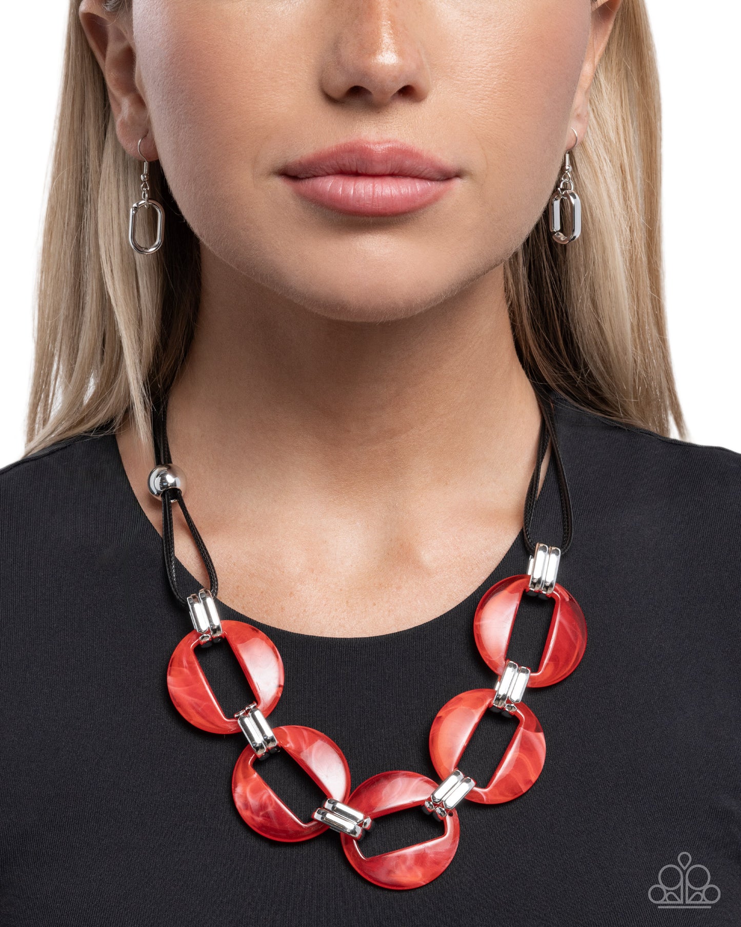 Endearing Elegance - Red - Paparazzi Necklace
