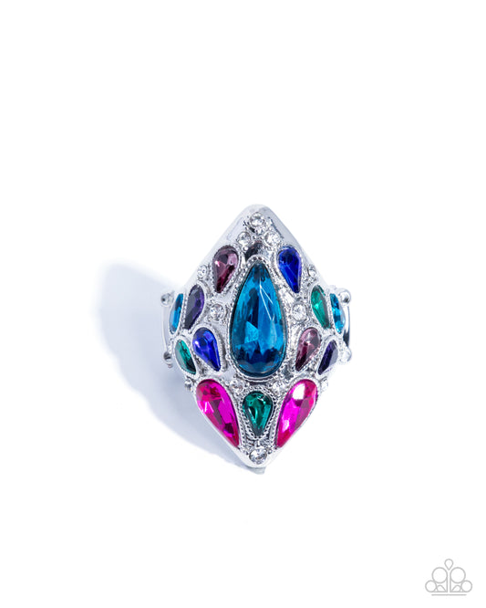 Treasured Tapestry - Blue - Paparazzi Ring