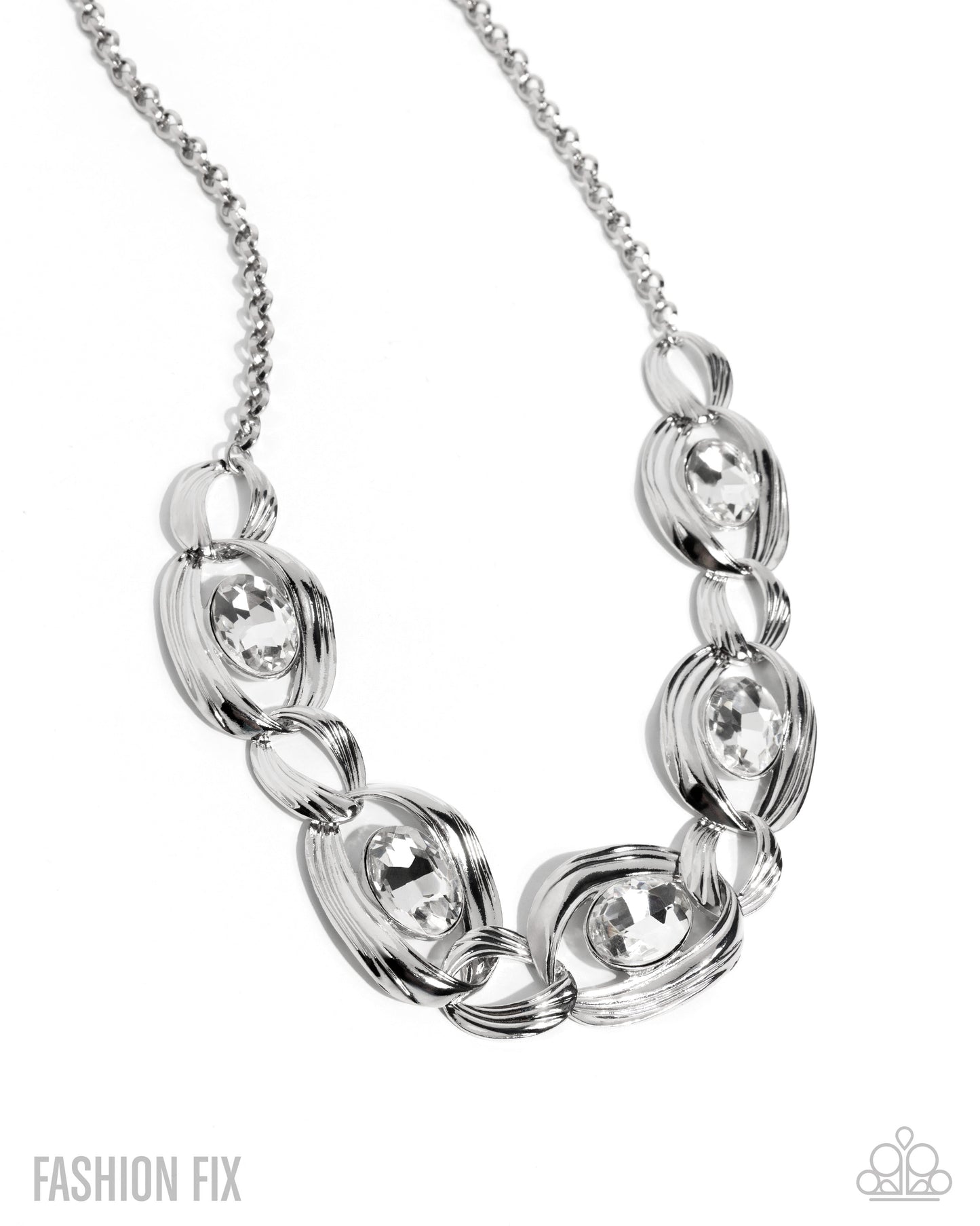 Ambitious Ambiance - White - Paparazzi Necklace