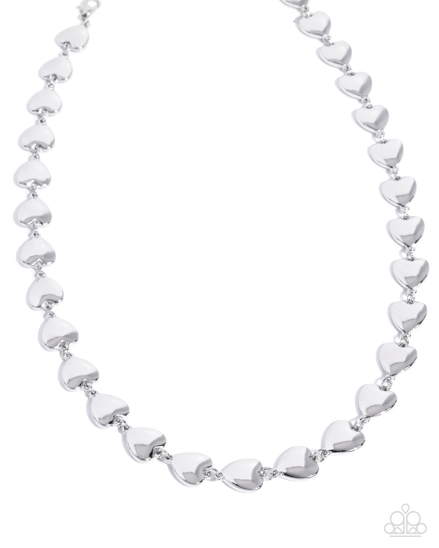Already Gone - Silver - Paparazzi Heart Necklace