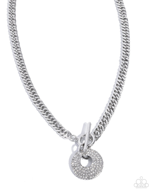 Breathlessly Bold - White - Paparazzi Necklace