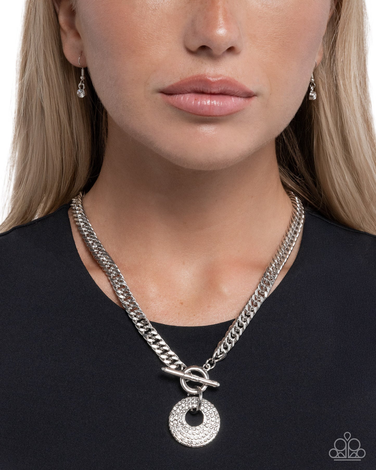 Breathlessly Bold - White - Paparazzi Necklace