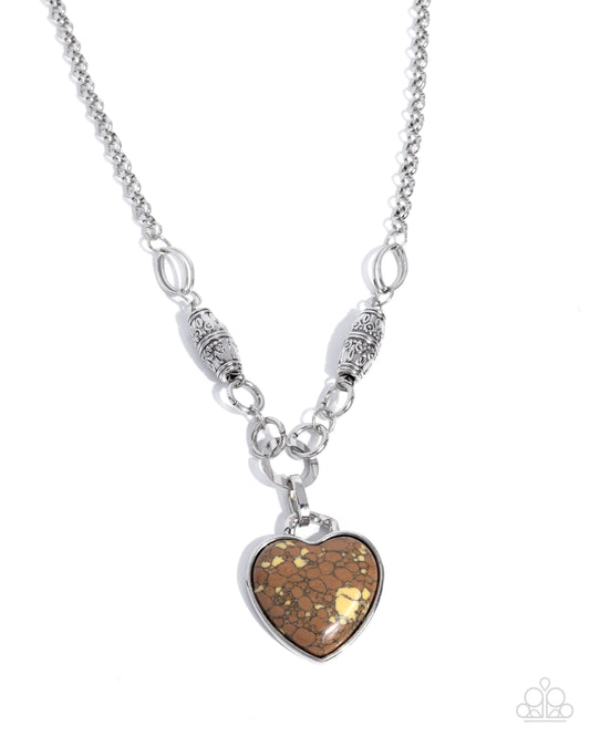 Suitable Stones - Brown - Paparazzi Necklace