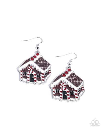 Gingerbread Competition - Multi - Paparazzi Earrings