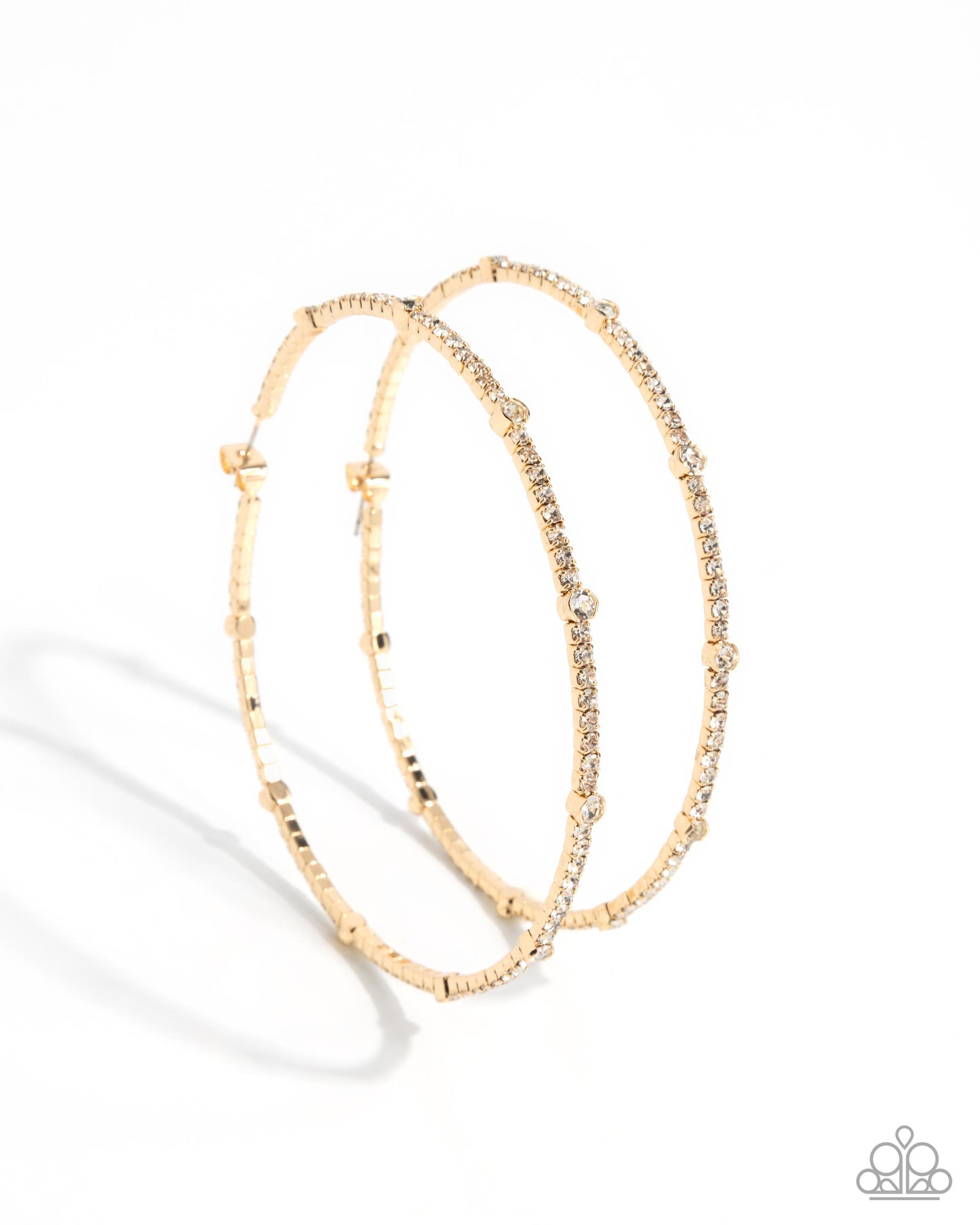 Sensational Squares - Gold - Paparazzi Earrings