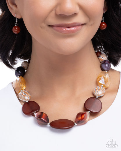 All Beauty - Brown - Paparazzi Necklace