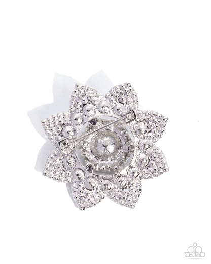 Pampered Polish - Blue - Paparazzi Brooch