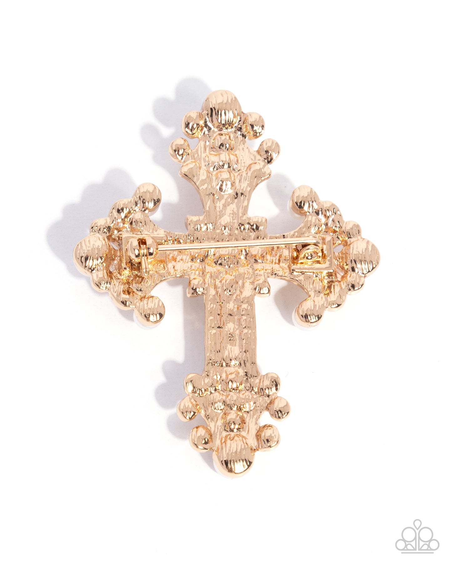 Candescent Cross - Gold - Paparazzi Brooch