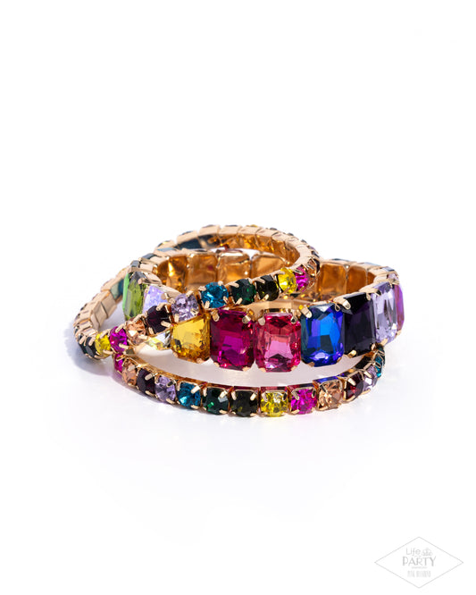 Candescent Caliber - Multi - Paparazzi Bracelet