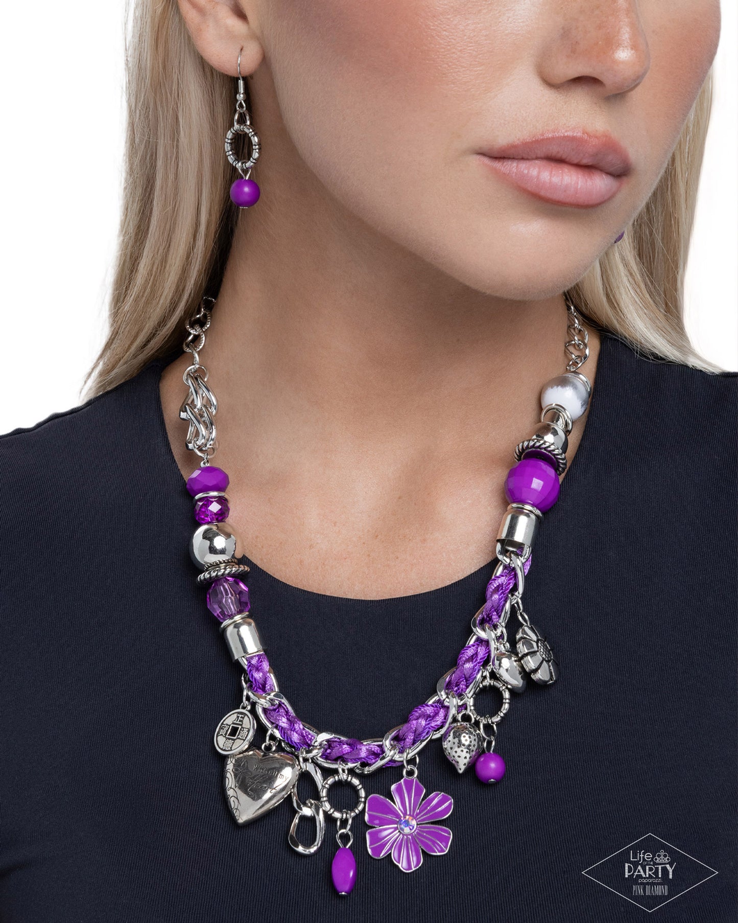 Coming Soon - Charmed, I Am Sure - Purple - Paparazzi Necklace