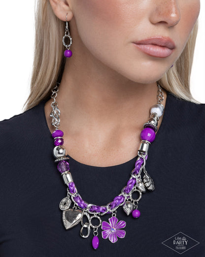 Coming Soon - Charmed, I Am Sure - Purple - Paparazzi Necklace