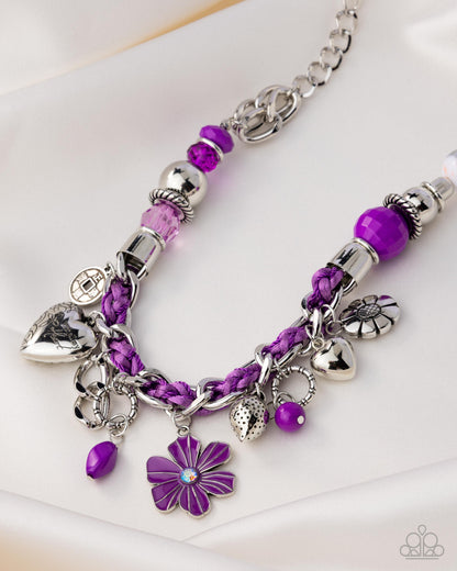 Coming Soon - Charmed, I Am Sure - Purple - Paparazzi Necklace