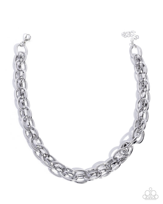 Kept in Confidence - Silver - Paparazzi Necklace