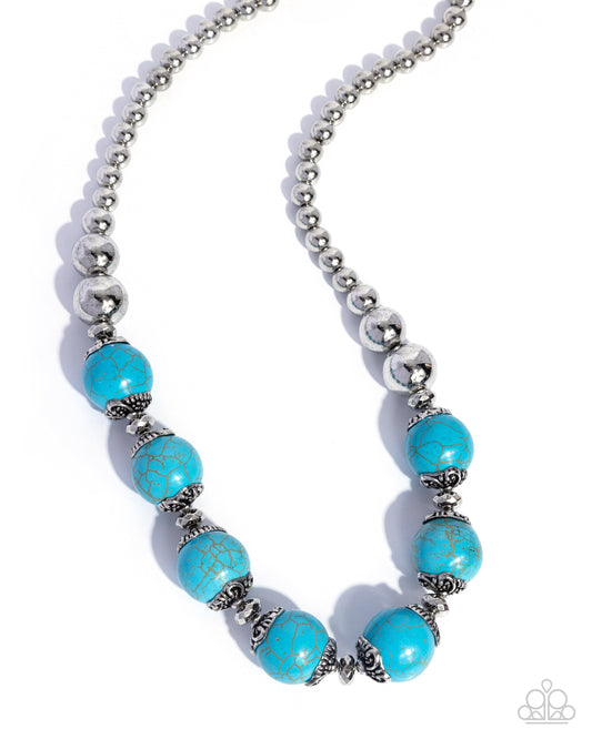 Earthy Filter - Blue - Paparazzi Necklace