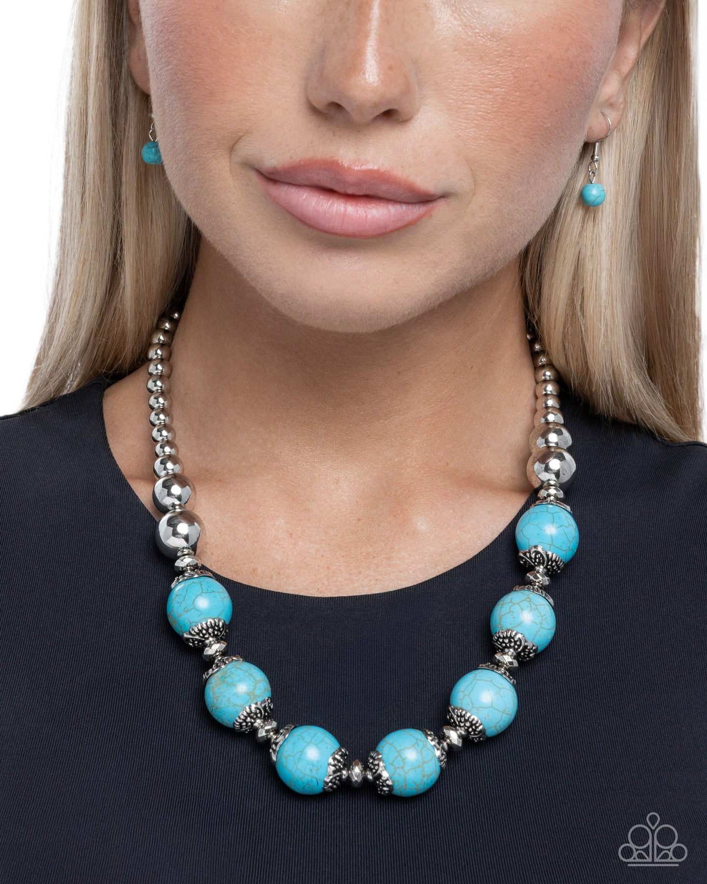 Earthy Filter - Blue - Paparazzi Necklace
