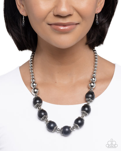 Earthy Filter - Black - Paparazzi Necklace