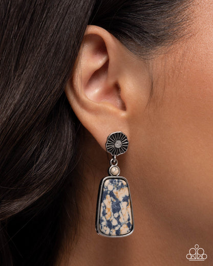 Coming Soon - Fearless Freefall - Black - Paparazzi Post Earrings