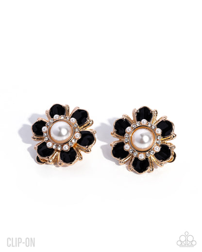 Bigger and Better - Black - Paparazzi Clip-Ons Earrings