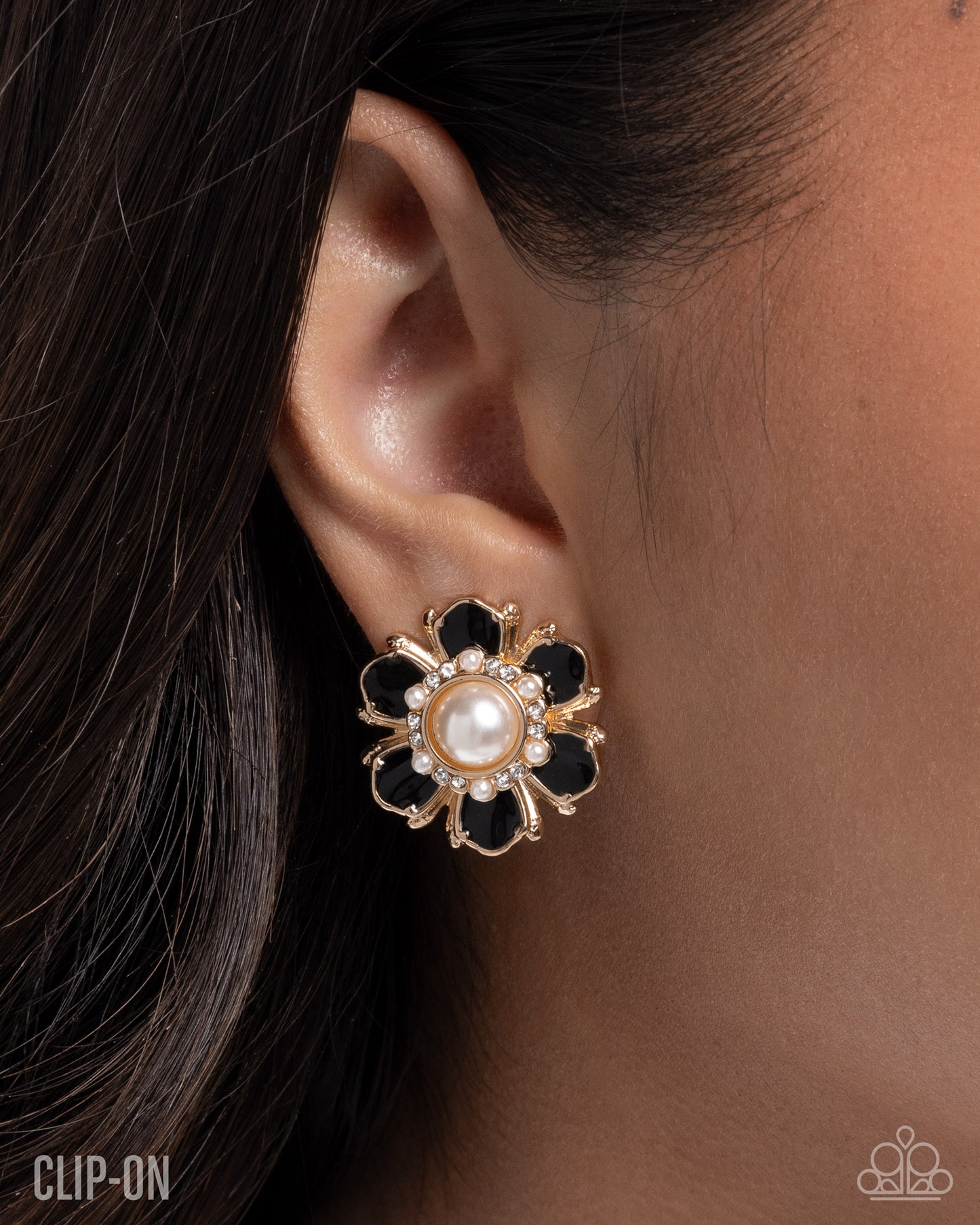 Bigger and Better - Black - Paparazzi Clip-Ons Earrings