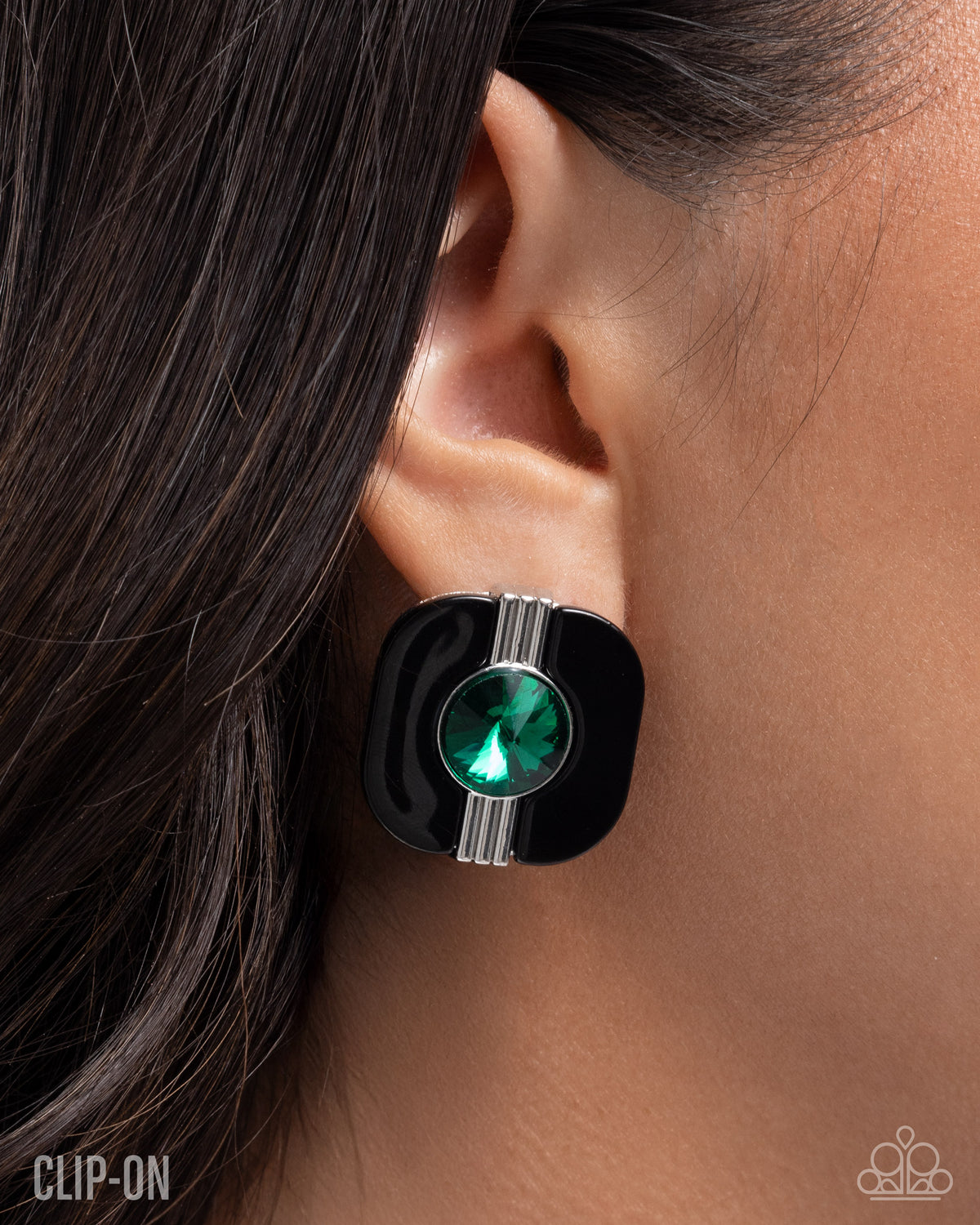 Scintillating Specialty - Green - Paparazzi Clip On Earrings