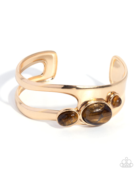 Natural Nurture - Brown - Paparazzi Cuff Bracelet