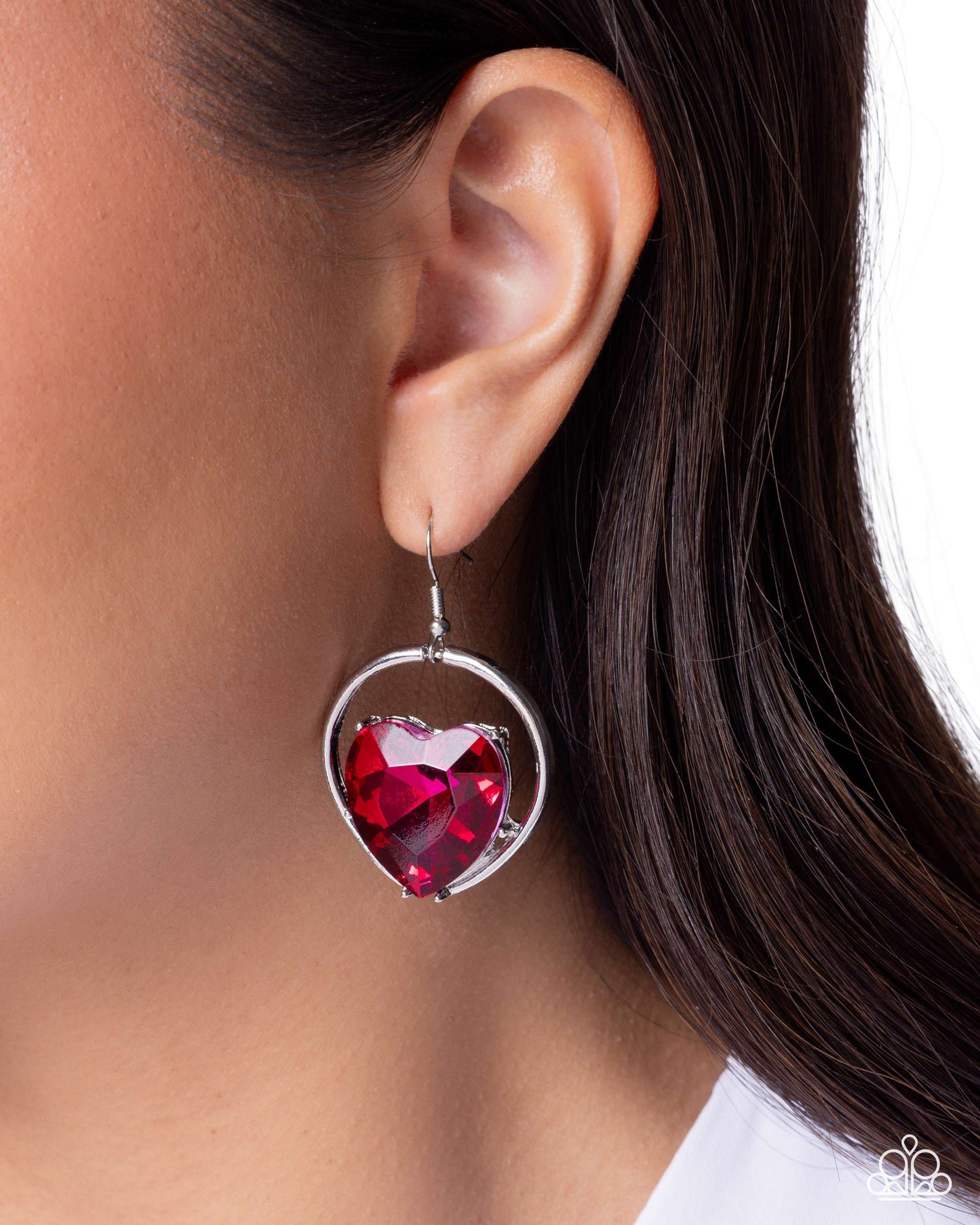 Valuable Valentines - Pink - Paparazzi Fish Hook Earrings