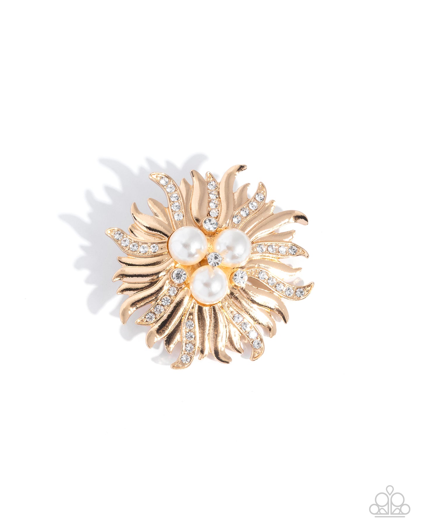 Ornate Operation - Gold Paparazzi Brooch