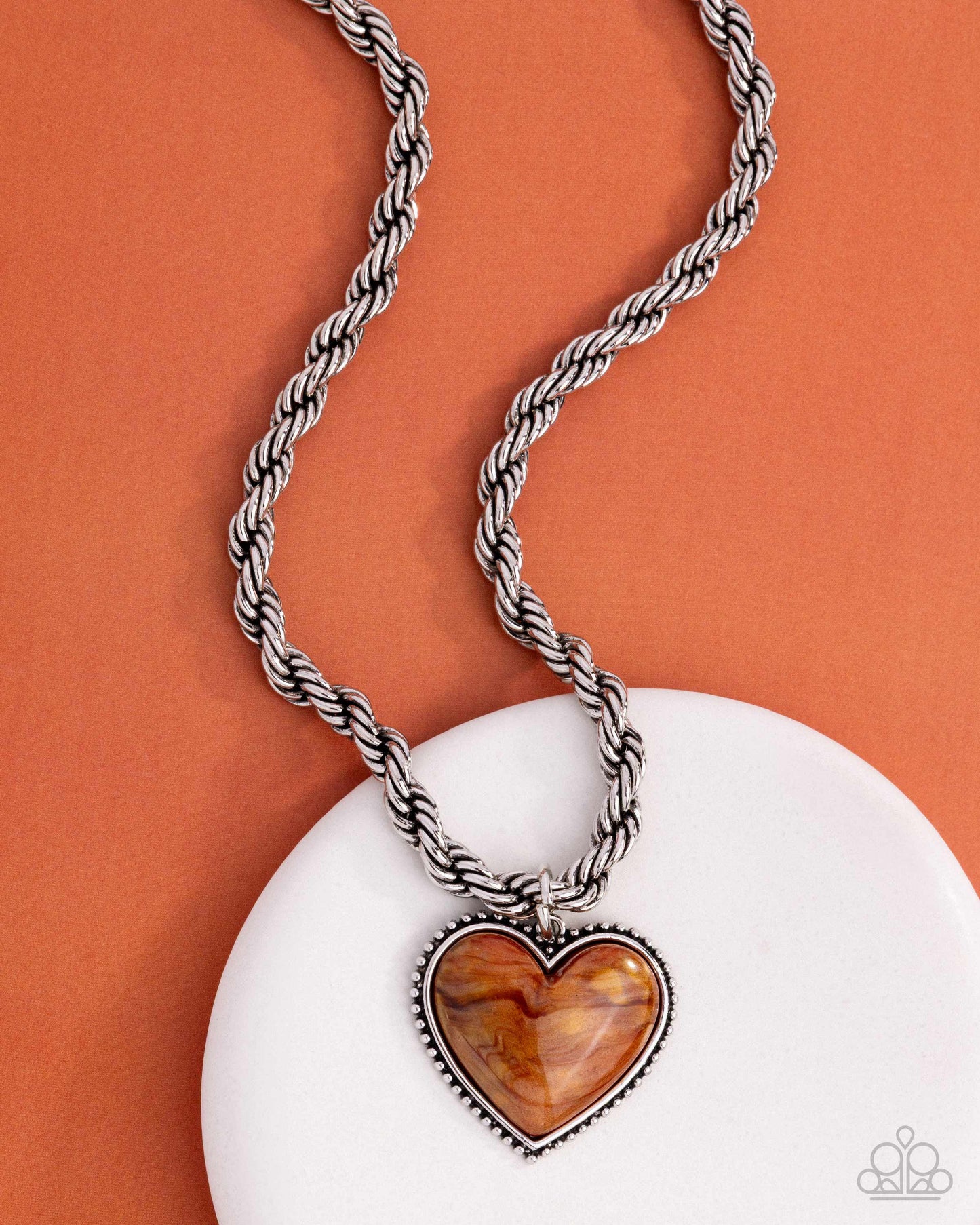 Romantic Rhythm - Orange - Paparazzi Necklace