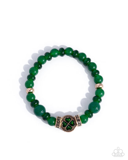 Lucky Lineup - Green - Paparazzi Bracelet