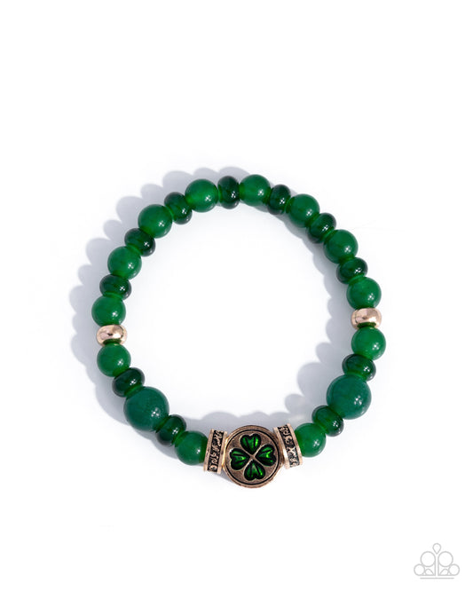 Lucky Lineup - Green - Paparazzi Bracelet
