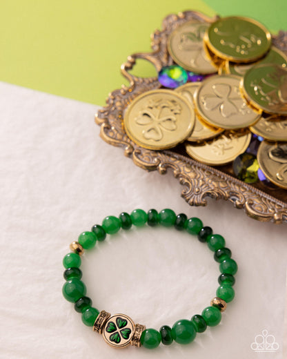 Lucky Lineup - Green - Paparazzi Bracelet
