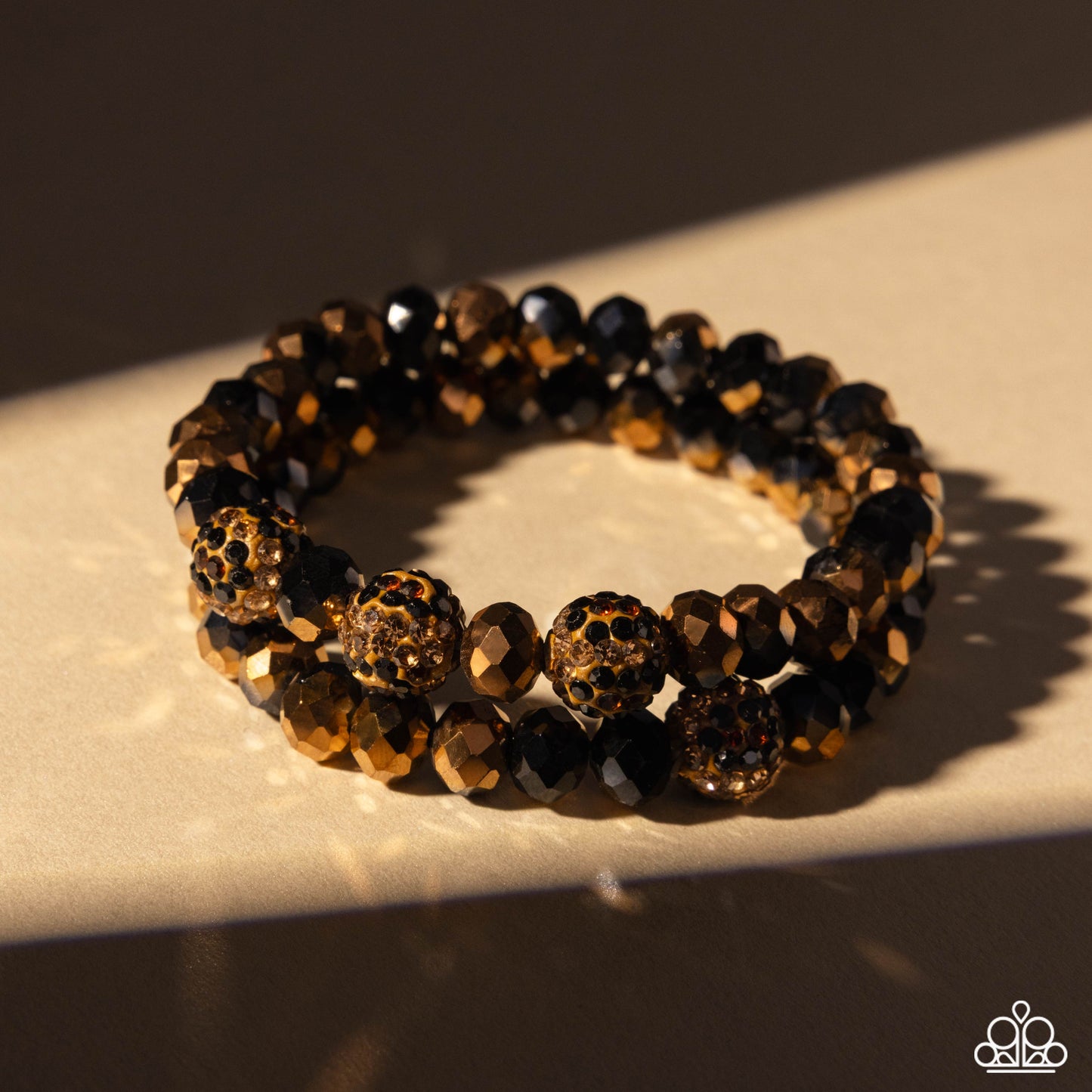 Speckled Sentiment - Brown - Paparazzi Pink Diamond LOP Bracelet
