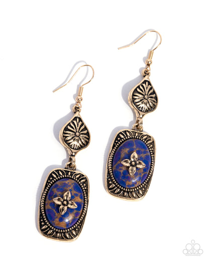 Earthy Expedition - Purple - Paparazzi Earrings