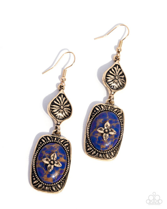 Earthy Expedition - Purple - Paparazzi Earrings