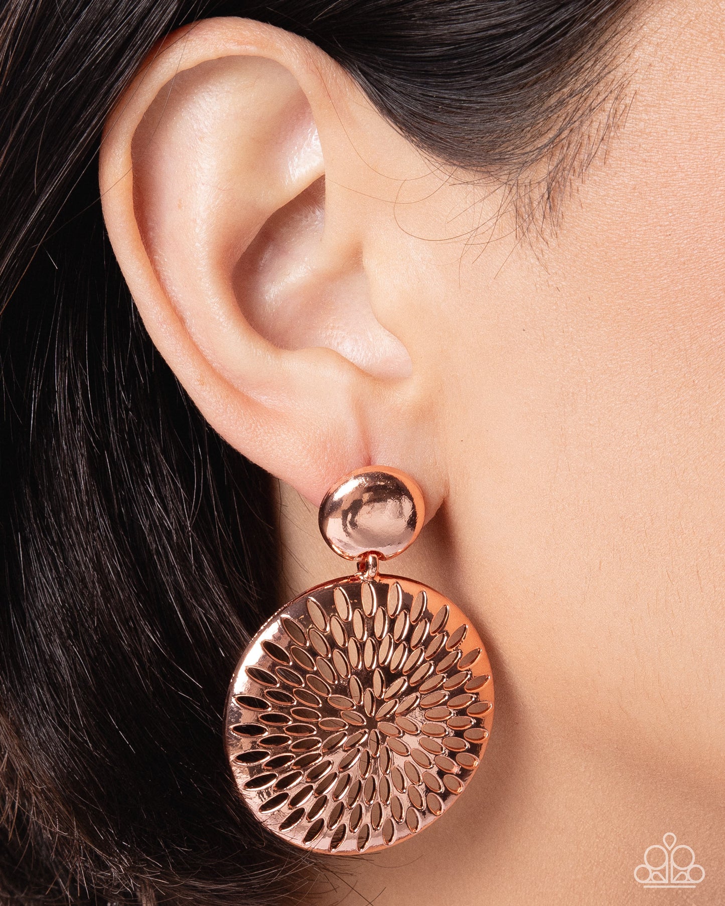 Woven Ware - Copper - Paparazzi Post Earring