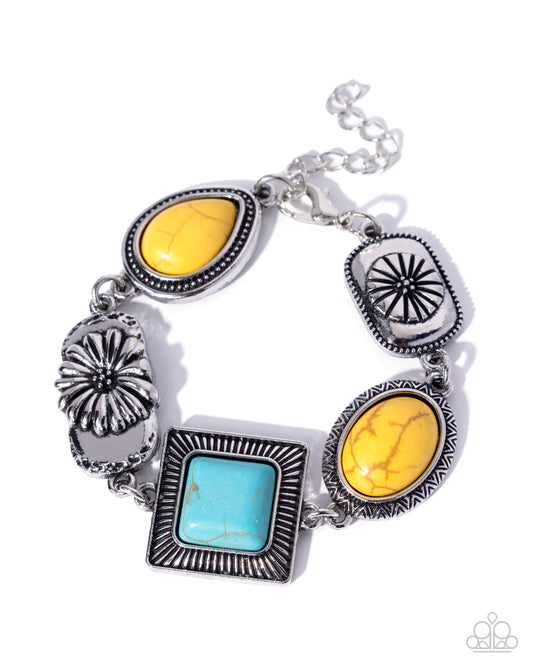 Chic Coordination - Yellow- Paparazzi Bracelet