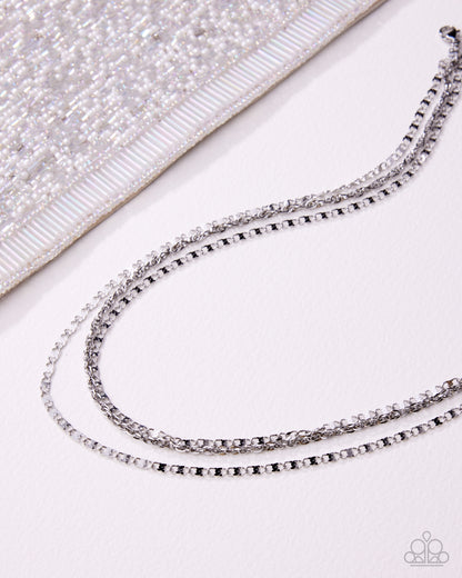 Layered Legend - Silver - Paparazzi Necklace