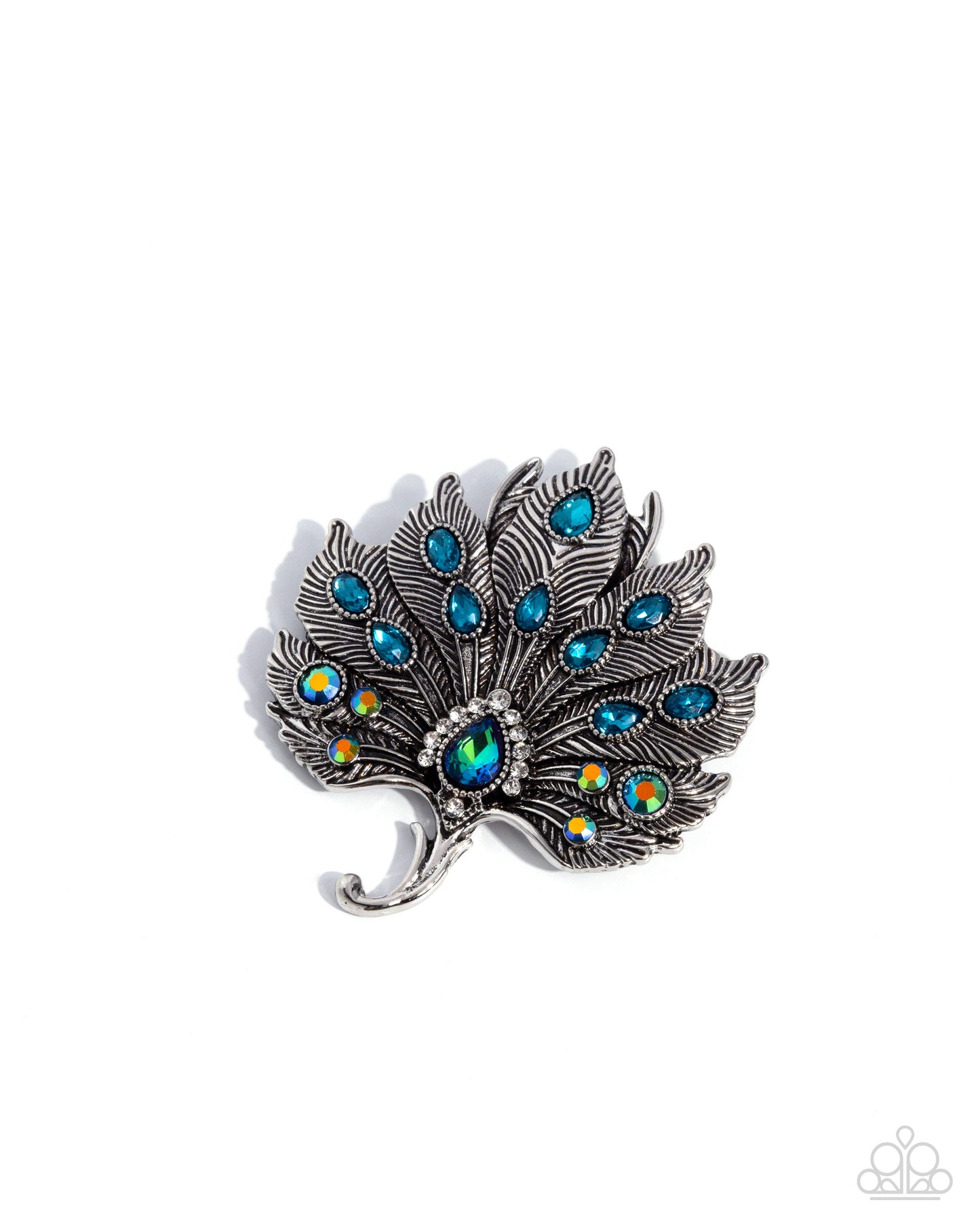 Perfect Peacock - Green - Paparazzi Brooch