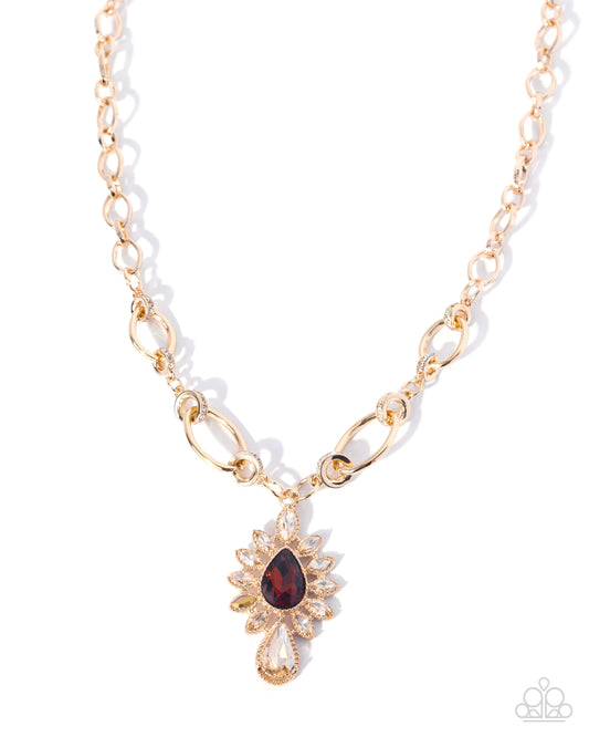 Standout Strut - Brown - Paparazzi Necklace
