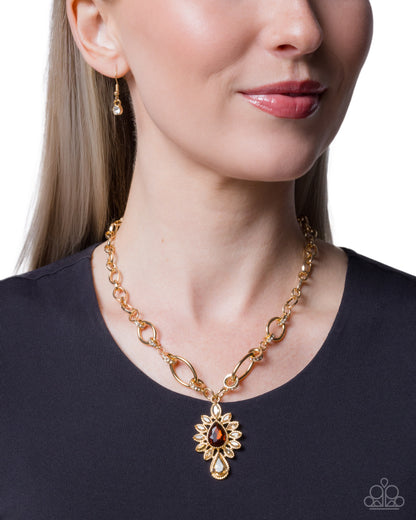 Standout Strut - Brown - Paparazzi Necklace