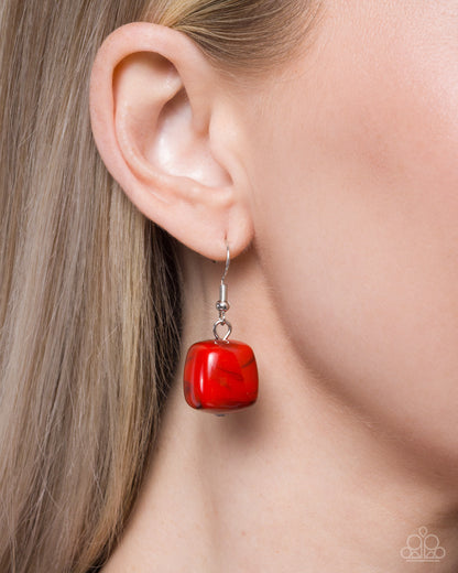 Dramatic Dare - Red - Paparazzi Necklace