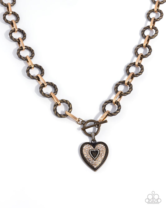 MVP Matchmaker - Brass - Paparazzi Necklace