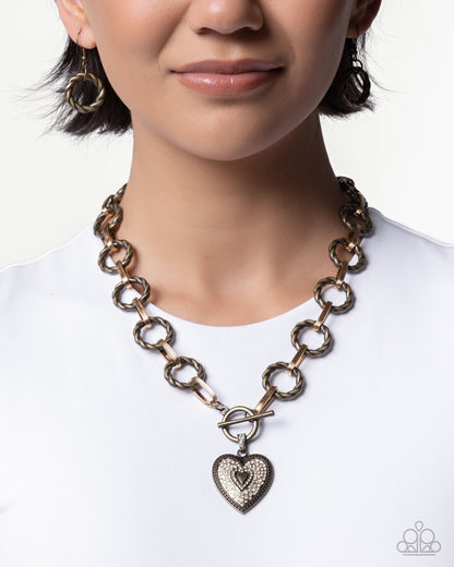MVP Matchmaker - Brass - Paparazzi Necklace