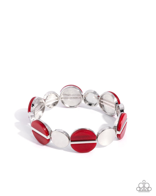 Cheerful Color - Red - Paparazzi Bracelet