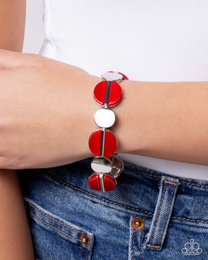 Cheerful Color - Red - Paparazzi Bracelet