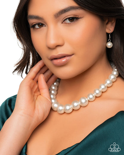 Eternal Empire - White - Paparazzi Necklace