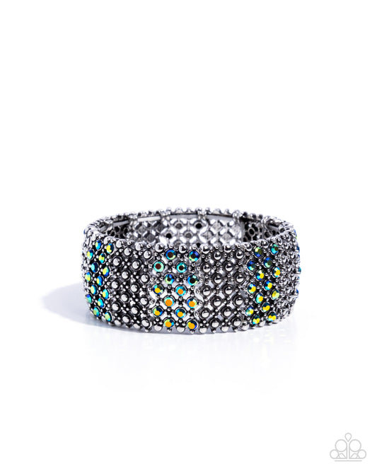 Precious Patchwork - Green - Paparazzi Bracelet
