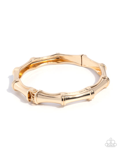 Textured Tale - Gold - Paparazzi Bracelet