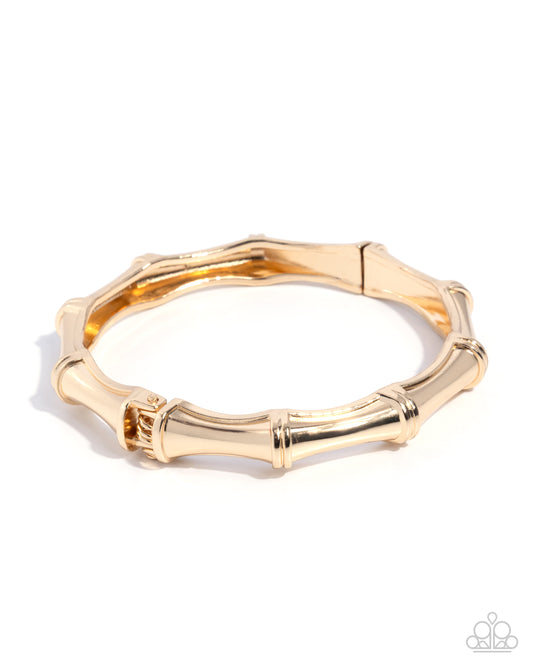 Textured Tale - Gold - Paparazzi Bracelet
