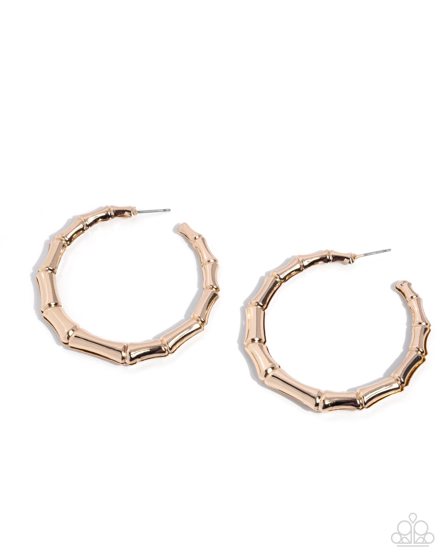 Tailored Tribute - Gold - Paparazzi Hoop Earrings